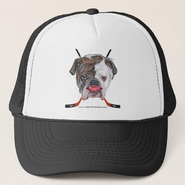 Pit Bull Hockey Moms Trucker Hat (Front)