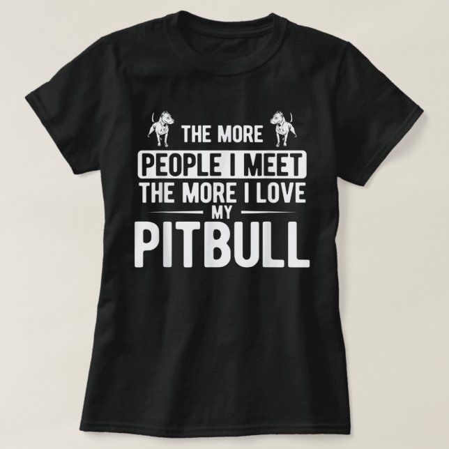 Pit Bull - I Love Mom Tattoo Mother's day gifts T- T-Shirt (Design Front)