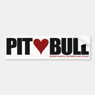 Pit Bull Love Bumper Sticker