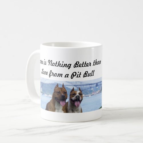 Pit Bull Love Couple Coffee Mug