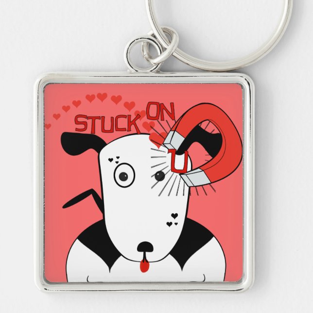 Pit Bull Love  Petey the Bull Terrier... Keychain (Front)