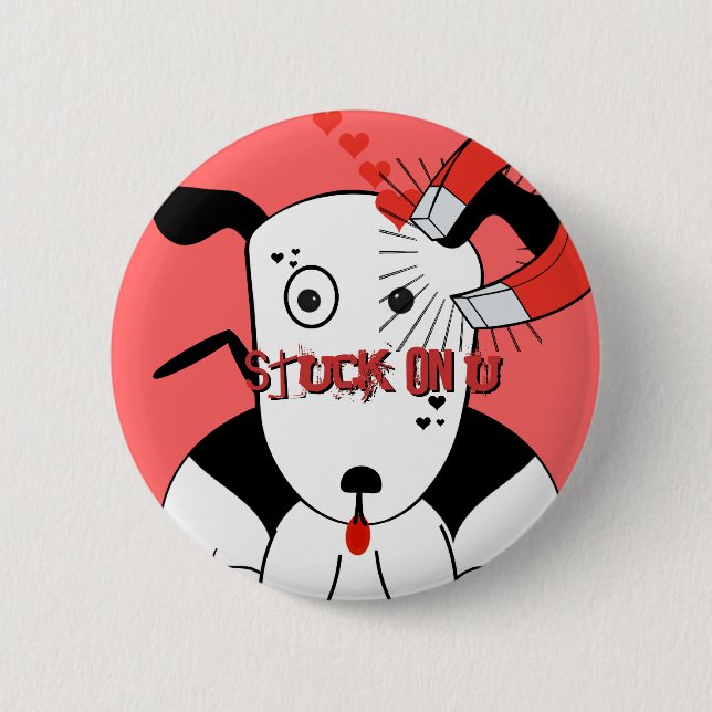 Pit Bull Lover Petey Lover Bull Terrier Love Button (Front)