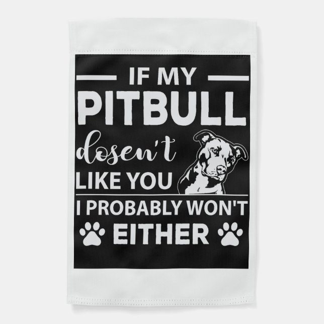Pit Bull Lovers Garden Flag (Front)