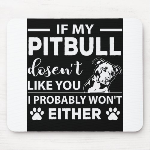 Pit Bull Lovers Mouse Pad