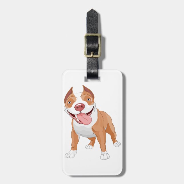 Pit Bull Luggage Tags (Front Vertical)