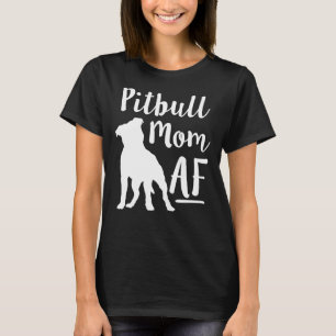 Pit Bull Mom Af Womens Dog Pitbull Fitted Scoop T-Shirt