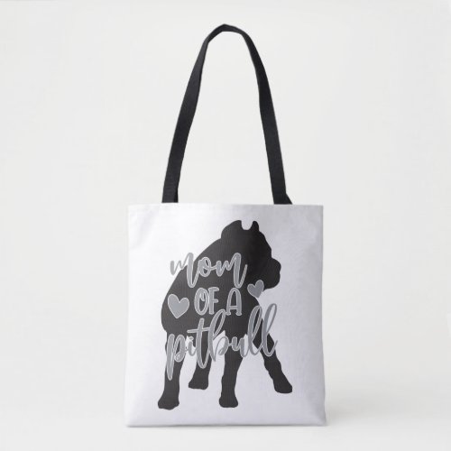 Pit Bull Mom Classic T_Shirt Tote Bag