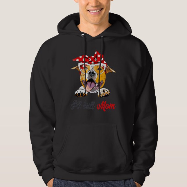 Pit Bull Mom    Hoodie (Front)