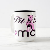 Pit Bull Mom Mug ~ Pink (Front Left)