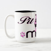 Pit Bull Mom Mug ~ Pink (Left)