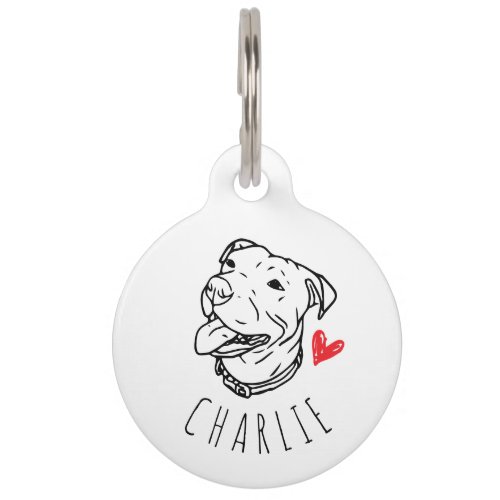 Pit Bull Personalized ID Tag