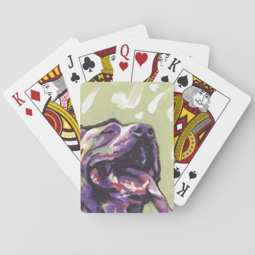 pit bull pitbull fun pop art poker cards