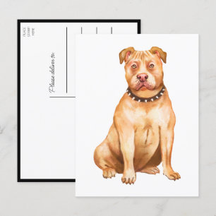 Pit Bull Pittie Puppy Dog Miss You Love Pitbull Postcard