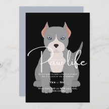Pit bull play date invitation