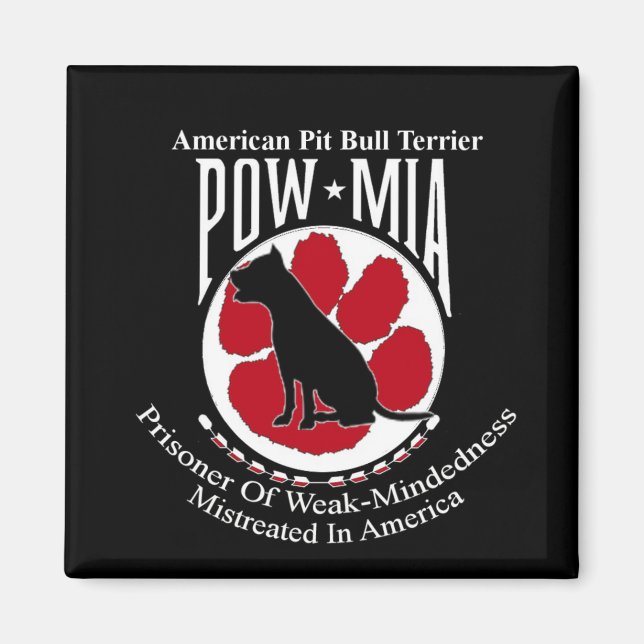 Pit Bull Pow Magnet (Front)