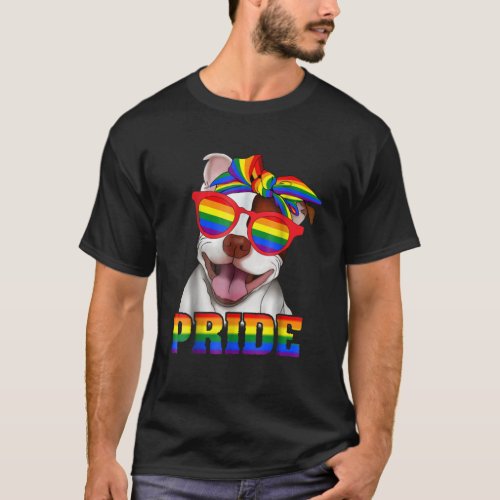 PIT BULL PRIDE_ gay pride shirt 2018 T_shirt for m