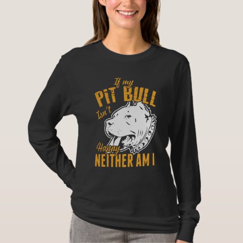 Pit Bull Puppy Dog  _ Cute Funny Pitbull Mom Dad T_Shirt