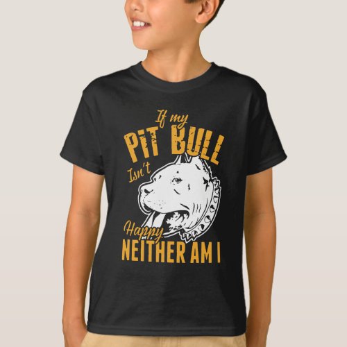 Pit Bull Puppy Dog  _ Cute Funny Pitbull Mom Dad T_Shirt