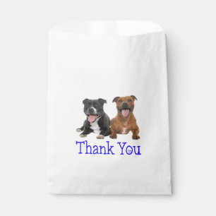 Pit Bull Puppy Dog Pitbull Thank You Party Favor B Favor Bag
