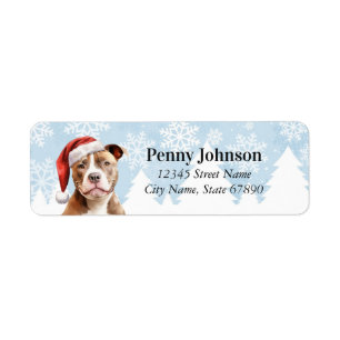 Pit Bull Return Address Labels