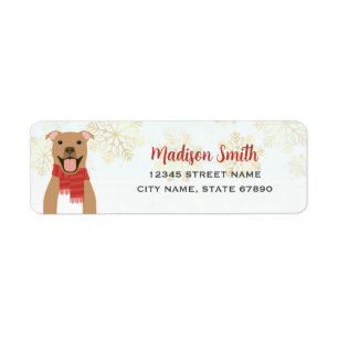 Pit Bull Return Address Labels