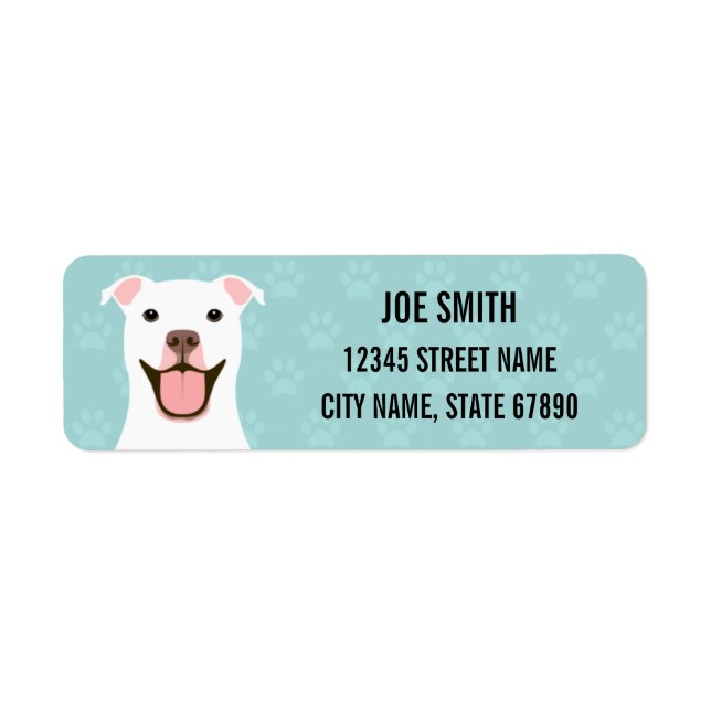 Pit Bull Return Address Labels (Front)