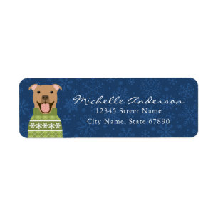 Pit Bull Return Address Labels