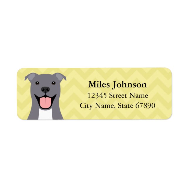 Pit Bull Return Address Labels (Front)