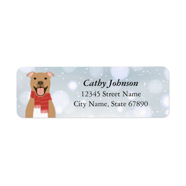Pit Bull Return Address Labels (Front)
