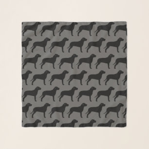 Pit Bull Silhouettes Pattern Scarf