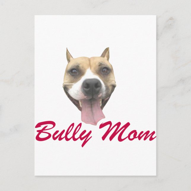 Pit Bull Smile Bully Mom Postcard (Front)