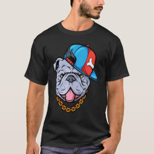 Pit Bull Smile Cap Pitbull , Dog Enamel T-Shirt