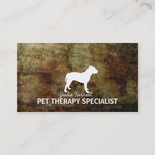 Pit Bull Staffy Pet Realated Business Card