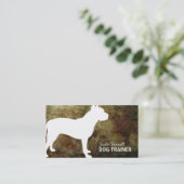 Pit Bull Staffy Pet Realated Business Card (Standing Front)