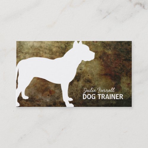 Pit Bull Staffy Pet Realated Business Card