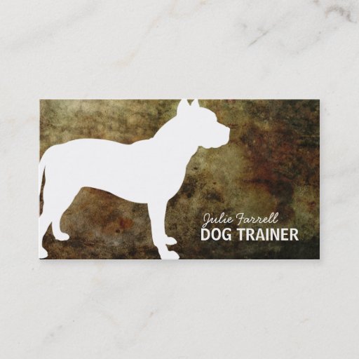 Customizable Pit Bull Staffy Pet Realated Business Cards