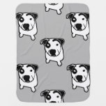 Pit Bull T-Bone Graphic Baby Blanket