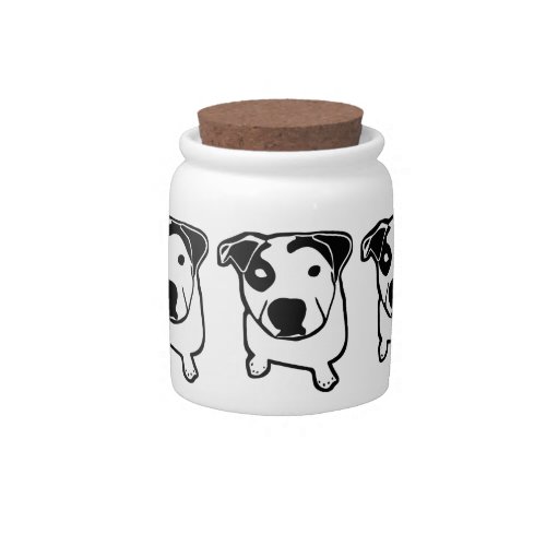 Pit Bull T_Bone Graphic Candy Jar