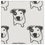 Pit Bull T-Bone Graphic Fabric