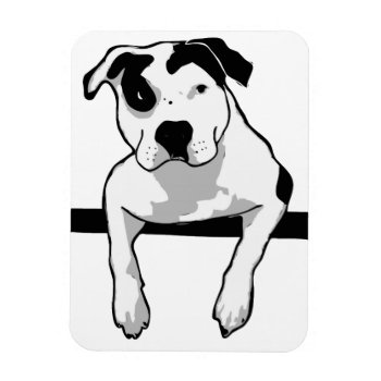 Pit Bull T-bone Graphic Magnet by ButThePitBull at Zazzle