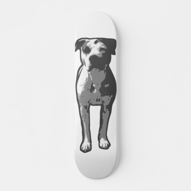 Pit Bull T-Bone Graphic Skateboard Deck (Front)