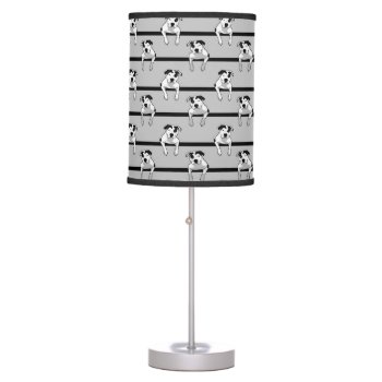 Pit Bull T-bone Graphic Table Lamp by ButThePitBull at Zazzle