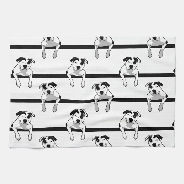 Pit Bull T-Bone Graphic Towel (Horizontal)