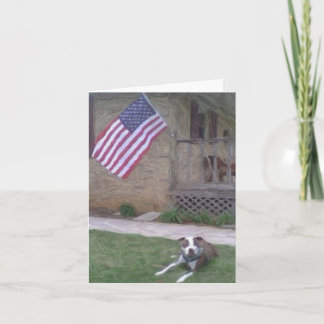 Pit Bull Terrier Notecard