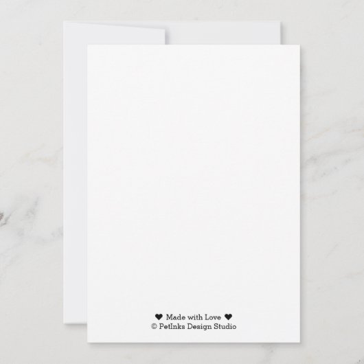 Pit Bull Terrier Sketch on 5" x 7" Cardstock (Back)