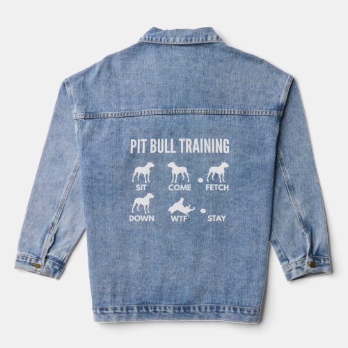 Pit Bull Training for American Pit Bull Terrier Ow Denim Jacket