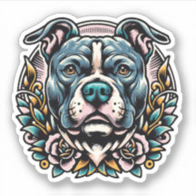 Pit Bull Vinyl Waterproof Dog Sticker