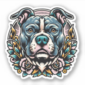 Pit Bull Vinyl Waterproof Dog Sticker