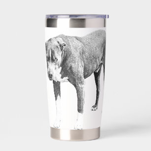 Pit Bull Winter Morning Mug Insulated Tumbler