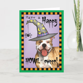 Pit Bull Witch Card